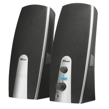 Altavoces 2.0 Trust 2.0 Mila 5w Rms 10w Max Autoalimentado Usb Conexion Frontal Negro 16697