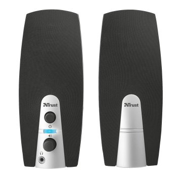 Altavoces 2.0 Trust 2.0 Mila 5w Rms 10w Max Autoalimentado Usb Conexion Frontal Negro 16697 2