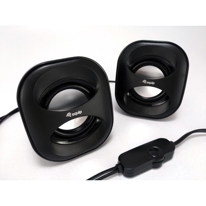 Altavoces 2.0 Equip Life Mini 6w Rms Color Negro Jack 3.5" Alimetancion Usb