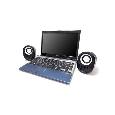 Altavoces 2.0 Equip Life 6w Rms Color Negro Y Blanco Jack 3.5" Control De Volumen Alimetancion Usb