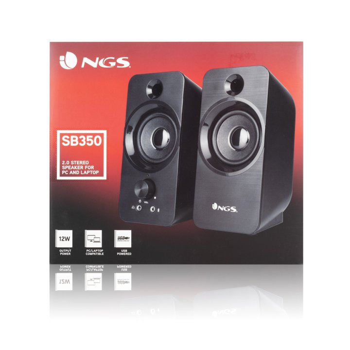 Altavoces 2.0 Ngs Sb350 12w (2x6w) Entraga Micro