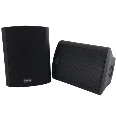 Altavoces 2.0 Autoamplificados Approx Color Negro 30w Por Canal Input 2xrca 1xjack 1x5 Pin Bt