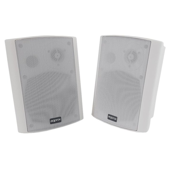 Altavoces 2.0 Autoamplificados Approx Color Blanco 30w Por Canal Input 2xrca 1xjack 1x5 Pin Bt