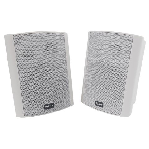 Altavoces 2.0 Autoamplificados Approx Color Blanco 30w Por Canal Input 2xrca 1xjack 1x5 Pin Bt