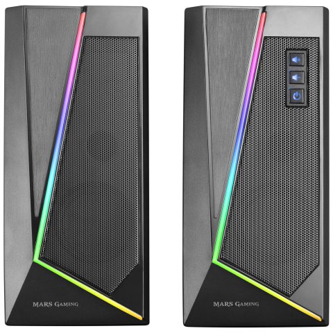 Altavoces 2.0 Bluetooth Mars Gaming Ms7 Black 20w Rms Iluminacion Rgb Dinamico Procesador Dsp