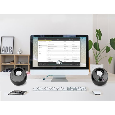 Altavoces 2.0 Bluetooth Conceptronic Bjorn01b 10w Color Negro Jack 3.5" Y Alimentacion Usb