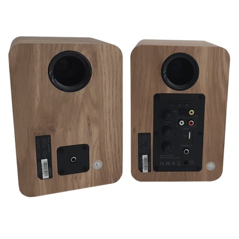 Altavoces 2.0 Bluetooth Autoamplificados Approx Appspk02wd 30w Por Canal Bt5.0 Rca Optical Coaxial Usb Incluye Soporte Pared 