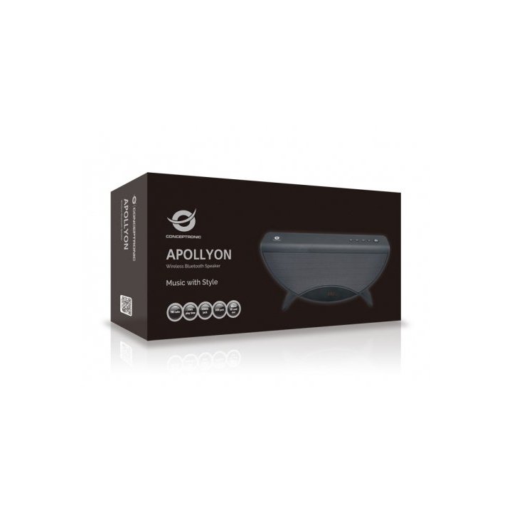 Altavoz Bluetooth Portable Conceptronic Apollyon Color Rojo Reproduce Mp3 Desde Usb microsd Radio Fm Manos Libres 10w