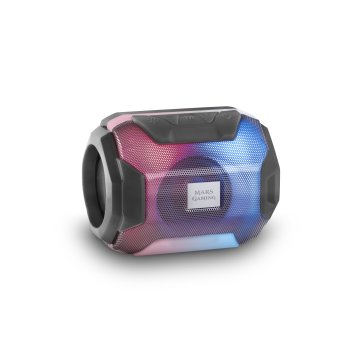 Altavoz Bluetooth Portable Mars Gaming Msbax Black 10w Radio Fm, Puerto Usb Y Microsd Iluminacion Rgb 8 Efectos