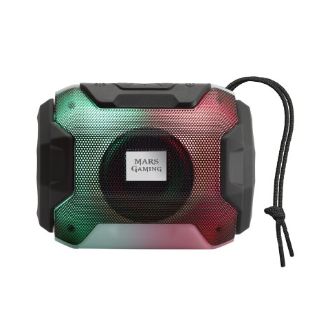 Altavoz Bluetooth Portable Mars Gaming Msbax Black 10w Radio Fm, Puerto Usb Y Microsd Iluminacion Rgb 8 Efectos