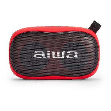 Altavoz Bluetooth Portable Aiwa Bs-110 Red Bt 5.0 Micro Integrado 2x5w Rms Lector Usb microsd Bateria 1200mah