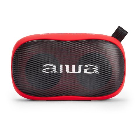 Altavoz Bluetooth Portable Aiwa Bs-110 Red Bt 5.0 Micro Integrado 2x5w Rms Lector Usb microsd Bateria 1200mah