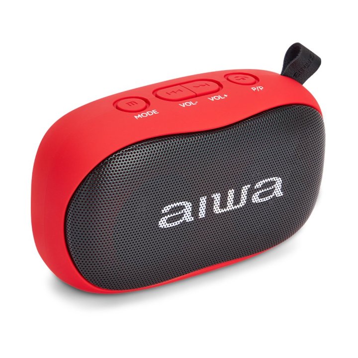 Altavoz Bluetooth Portable Aiwa Bs-110 Red Bt 5.0 Micro Integrado 2x5w Rms Lector Usb microsd Bateria 1200mah