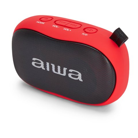 Altavoz Bluetooth Portable Aiwa Bs-110 Red Bt 5.0 Micro Integrado 2x5w Rms Lector Usb microsd Bateria 1200mah