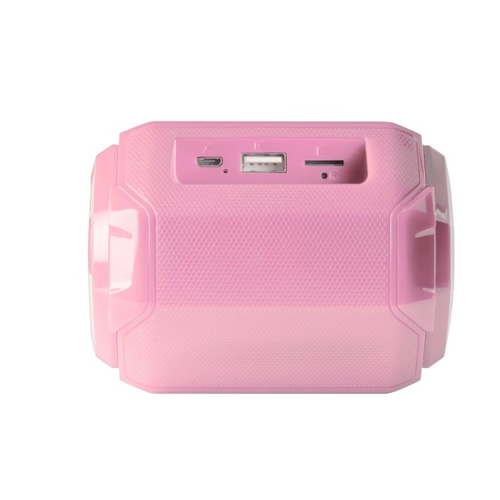 Altavoz Bluetooth Portable Mas Gaming Msbax Pink 10w Radio Fm, Puerto Usb Y Microsd Iluminacion Rgb 8 Efectos