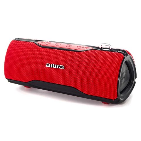 Altavoz Bluetooth Portable Aiwa Bst-500 Red Bt 5.0 Tws Micro Integrado 2x12w Rms Sumergible Ip67 Bateria 2000mah