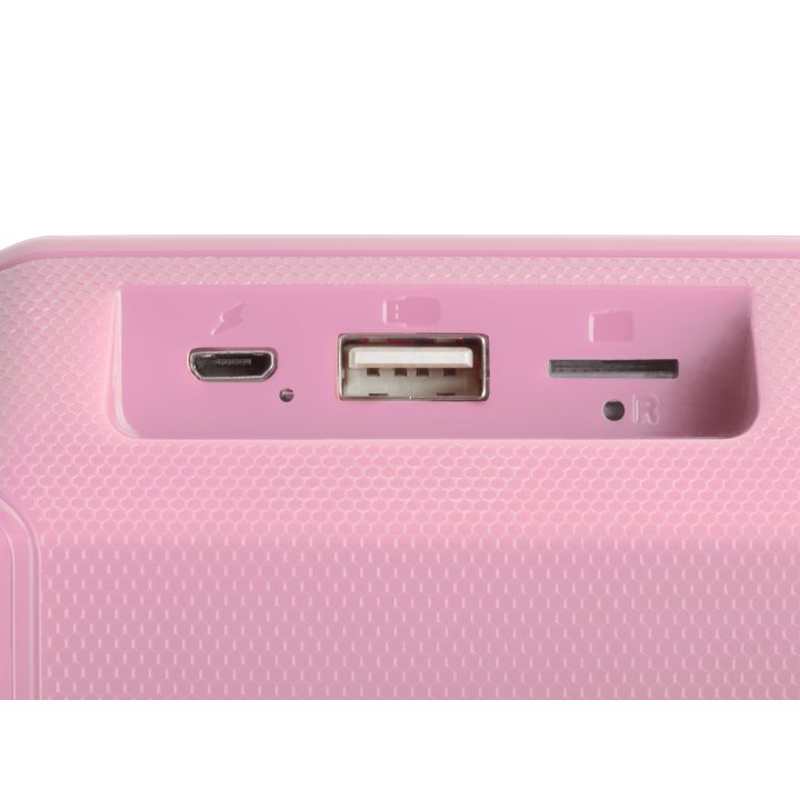 Altavoz Bluetooth Portable Mas Gaming Msbax Pink 10w Radio Fm, Puerto Usb Y Microsd Iluminacion Rgb 8 Efectos