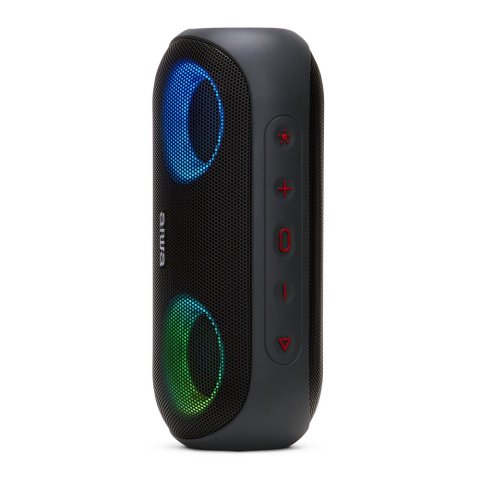 Altavoz Bluetooth Portable Aiwa Bst-650mg Gris Bt 5.0 Tws Micro Integrado 2x10w Rms Hyperbass Ipx6 Iluminacion Rgb Bateria 20