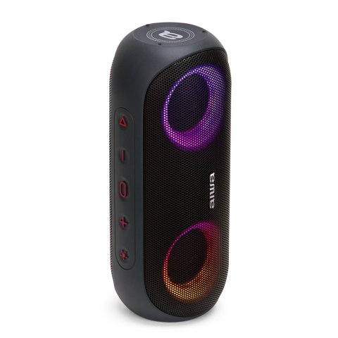 Altavoz Bluetooth Portable Aiwa Bst-650mg Gris Bt 5.0 Tws Micro Integrado 2x10w Rms Hyperbass Ipx6 Iluminacion Rgb Bateria 20