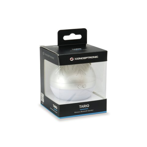 Altavoz Bluetooth Navidad Conceptronic Tariq Bola De Navidad Con Luz Led Tws Color Plata