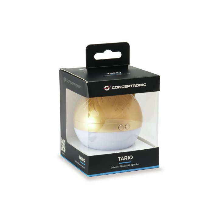Altavoz Bluetooth Navidad Conceptronic Tariq Bola De Navidad Con Luz Led Tws Color Dorado