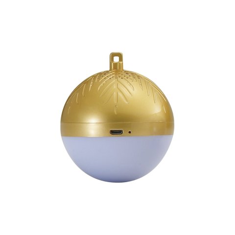 Altavoz Bluetooth Navidad Conceptronic Tariq Bola De Navidad Con Luz Led Tws Color Dorado