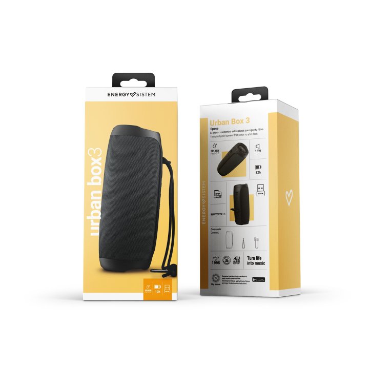 Altavoz Bluetooth Portable Energy Sistem Urban Box 3 Space Bt 5.0 Tws True Wireless Stereo 16w Microsd Y Usb