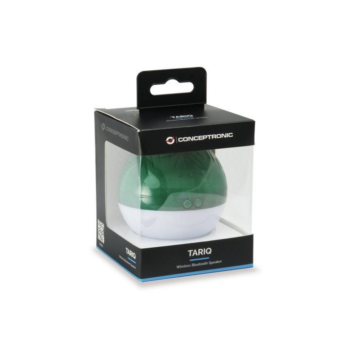 Altavoz Bluetooth Navidad Conceptronic Tariq Bola De Navidad Con Luz Led Tws Color Verde