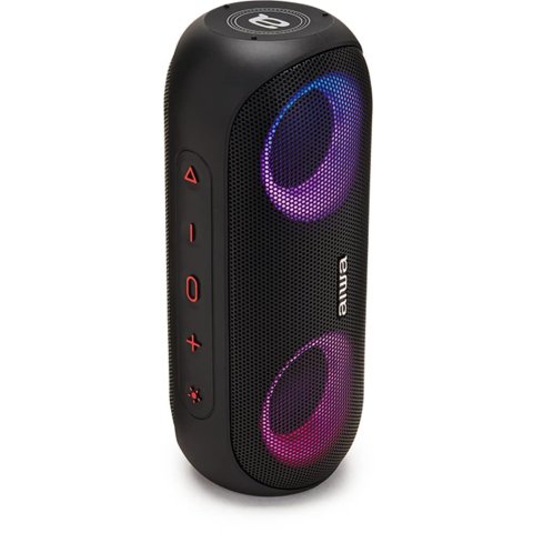 Altavoz Bluetooth Portable Aiwa Bst-650bk Negrobt 5.0 Tws Micro Integrado 2x10w Rms Hyperbass Ipx6 Iluminacion Rgb Bateria 20