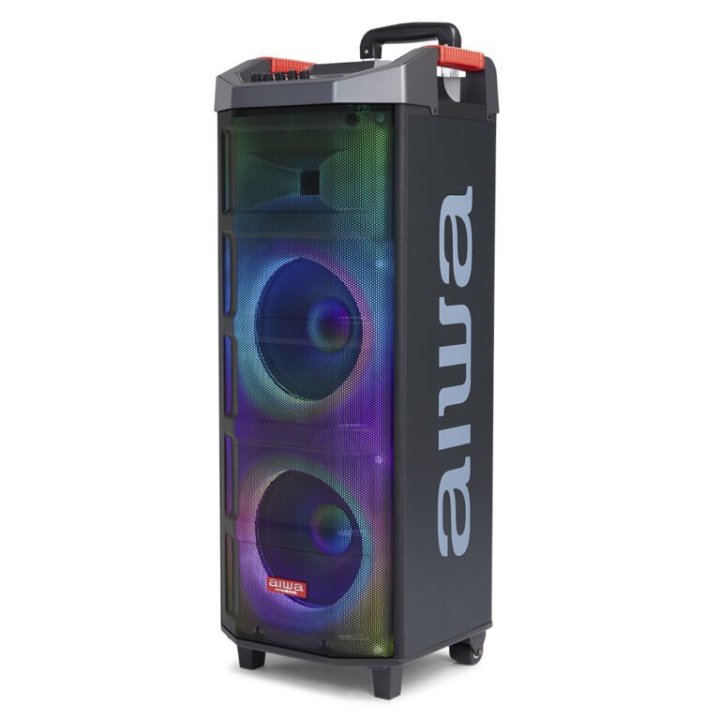 Altavoz Bluetooth Trolley Aiwa Kbtus-710mkii 5.0 True Wireless Stereo Led Rgb 700w Fm usb microsd aux Bateria 5-8h