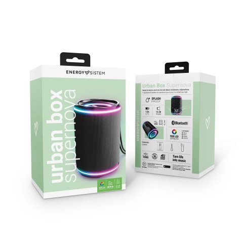 Altavoz Bluetooth Portable Energy Sistem Urban Box Black Supernova Bt5.1 16w Ipx4
