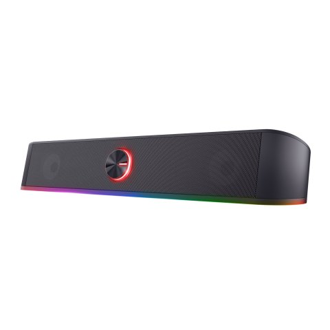 Altavoz Trust Soundbar Gxt Thorne Rgb Illuminated 12w Cable Auxiliar Para Audio Usb Para Alimentacion 24007