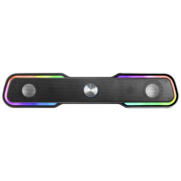Barra De Sonido Bluetooth Mars Gaming Msbx Black 10w Rms Iluminacion Rgb Dinamico Procesador Dsp 2
