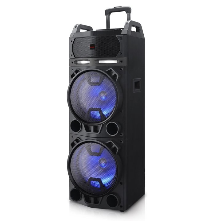 Altavoz Bluetooth Trolley Aiwa Kbtus-900 Bluetooth 4.2 Salida 100w Rms Bateria 7000mah Radio Fm 2 Microfonos Inalambricos Inc
