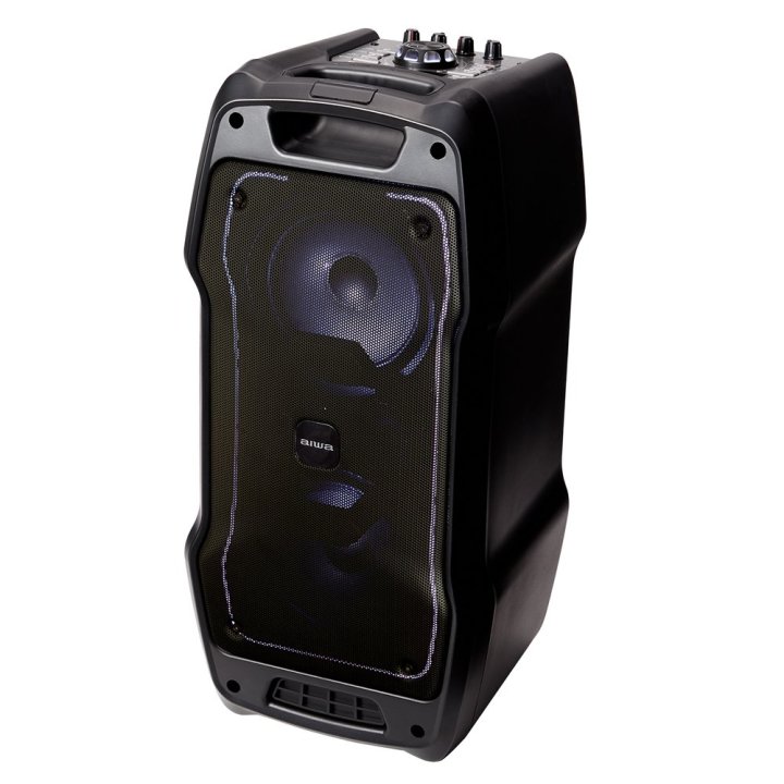 Altavoz Bluetooth Trolley Aiwa Kbtus-400 Bluetooth 5.0 Salida 50w Rms Bateria Radio Fm Microfonos Inalambrico Incluido