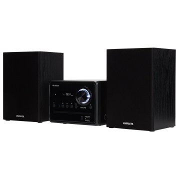 Micro Cadena De Musica Aiwa Msbtu-300 Bluetooth 4.2 Reproductor De Cd   Usb Radio Fm 2 Altavoces 10+10w Rms