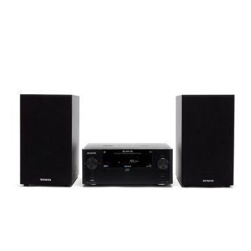 Micro Cadena De Musica Aiwa Msbtu-500 Bluetooth 5.0 Reproductor De Cd   Usb Radio Fm 2 Altavoces Hyperbass Mdf 50w Rms