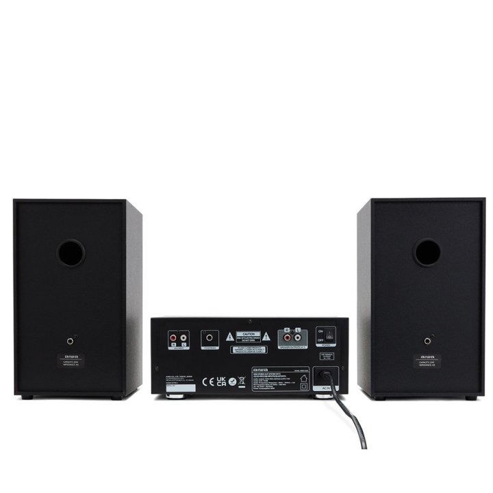 Micro Cadena De Musica Aiwa Msbtu-500 Bluetooth 5.0 Reproductor De Cd   Usb Radio Fm 2 Altavoces Hyperbass Mdf 50w Rms