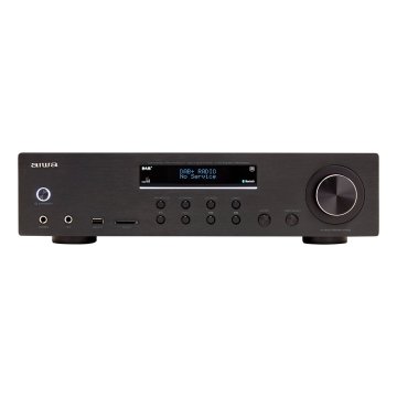 Amplificador Bluetooth Aiwa Amr-200dab bk Black Dab+ 200w Rms 7 Entradas Analogicas Fm usb sd