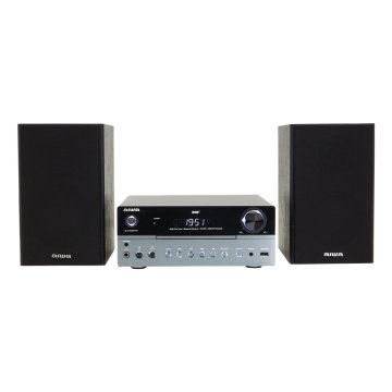 Micro Cadena De Musica Aiwa Msbtu-700 Dab Bluetooth 5.0 Reproductor De Cd   Usb Radio Fm Dab Altavoces 2x25w