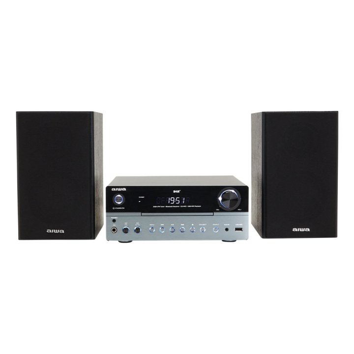 Micro Cadena De Musica Aiwa Msbtu-700 Dab Bluetooth 5.0 Reproductor De Cd   Usb Radio Fm Dab Altavoces 2x25w