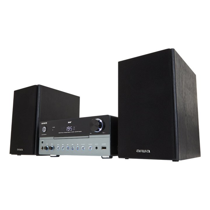 Micro Cadena De Musica Aiwa Msbtu-700 Dab Bluetooth 5.0 Reproductor De Cd   Usb Radio Fm Dab Altavoces 2x25w