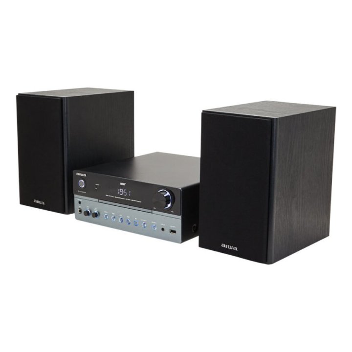 Micro Cadena De Musica Aiwa Msbtu-700 Dab Bluetooth 5.0 Reproductor De Cd   Usb Radio Fm Dab Altavoces 2x25w