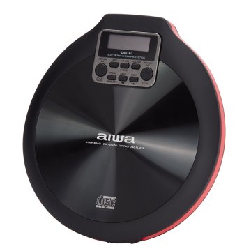 Cd Portatil Aiwa Pcd-810rd X-hyperbass System Lector Cd cdr mp3 Bateria Recargable Por Usb Color Negro rojo