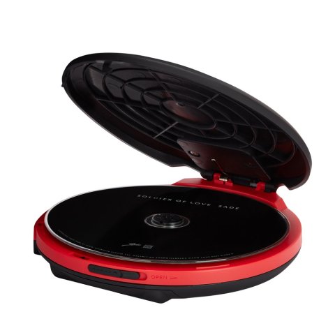 Cd Portatil Aiwa Pcd-810rd X-hyperbass System Lector Cd cdr mp3 Bateria Recargable Por Usb Color Negro rojo