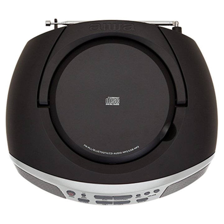 Radio Cd Bluetooth Portable Aiwa Boombox Bbtu-400sl Plata 6w Rms Bt Mp3 Usb Y Jack 3.5mm
