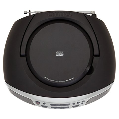 Radio Cd Bluetooth Portable Aiwa Boombox Bbtu-400sl Plata 6w Rms Bt Mp3 Usb Y Jack 3.5mm