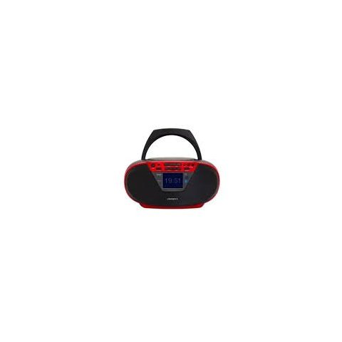 Radio Cd Bluetooth Portable Aiwa Boombox Bbtu-500dab/bk Rojo 6w Rms Bt Mp3 Usb Y Jack 3.5mm
