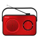 Radio Vintage Con Altavoz Aiwa R-190rd Am fm Altavoz 4" Y Jack 3.5mm Diseño Soft Touch Stylish Color Rojo