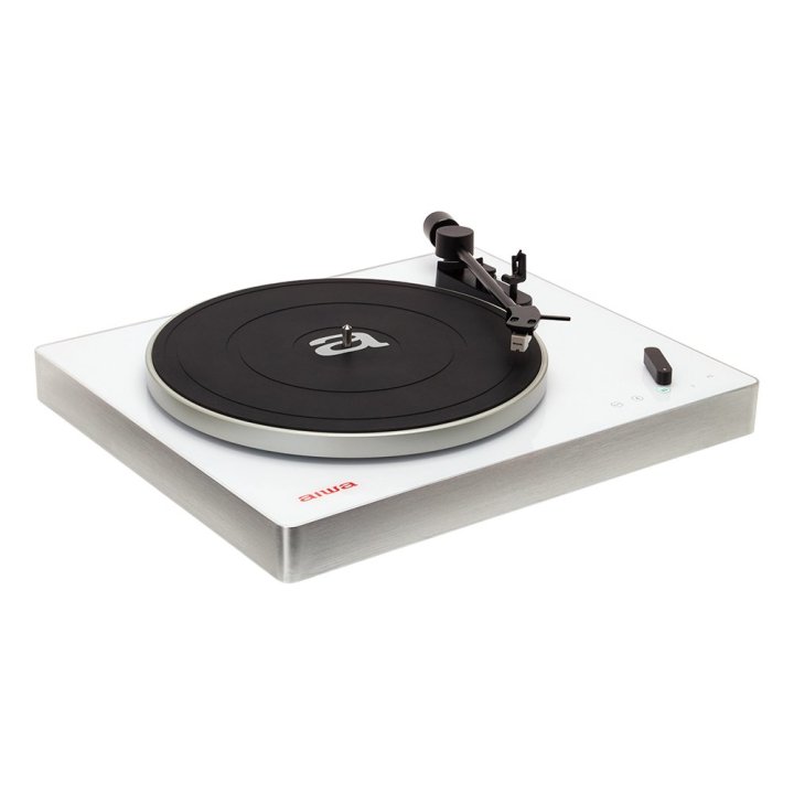 Tocadiscos Bluetooth Aiwa Apx-680bt White Alta Precision Bt 5.0 Plato De Metal 27.5cm Tres Velocidades 33, 1 3 ,45 Rpm Lector